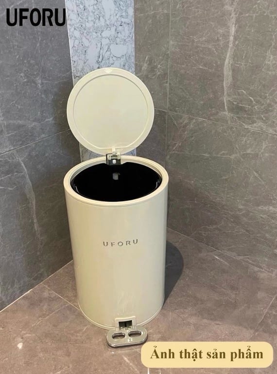 Thùng rác đạp chân bề mặt tráng men cao cấp - UÙ469 8L&12L