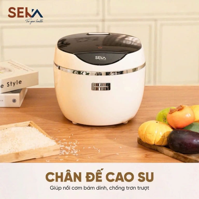 NỒI CƠM ĐIỆN TỬ INOX TÁCH ĐƯỜNG SEKA 1.8L