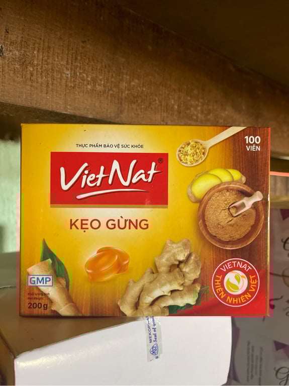 Kẹo gừng vietnat hộp 100viên