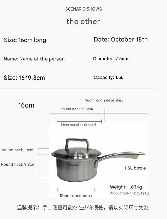 Quánh nắp vuông 5 lớp kẹp đồng Chockmen 16cm CKM228