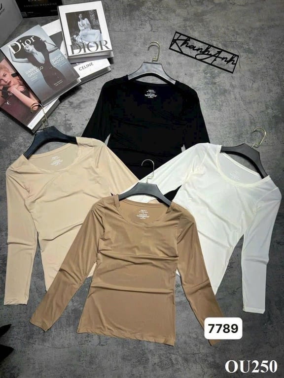 Áo Giữ Nhiệt Nữ Chất Liệu Sợi Chuyển Nhiệt Siêu Mỏng Giữ Ấm