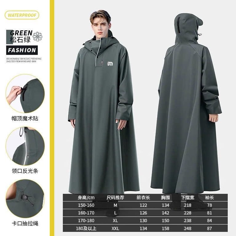 áo mưa vô cực: đi xe - đi bộ đường dài - du lịch ba lô