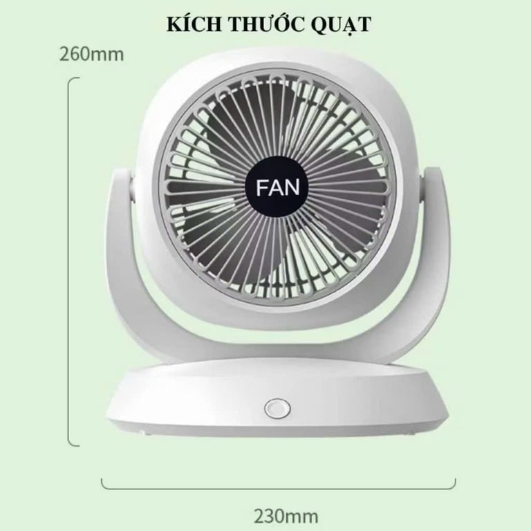 QUẠT TÍCH ĐIỆN MINI FAN F3
