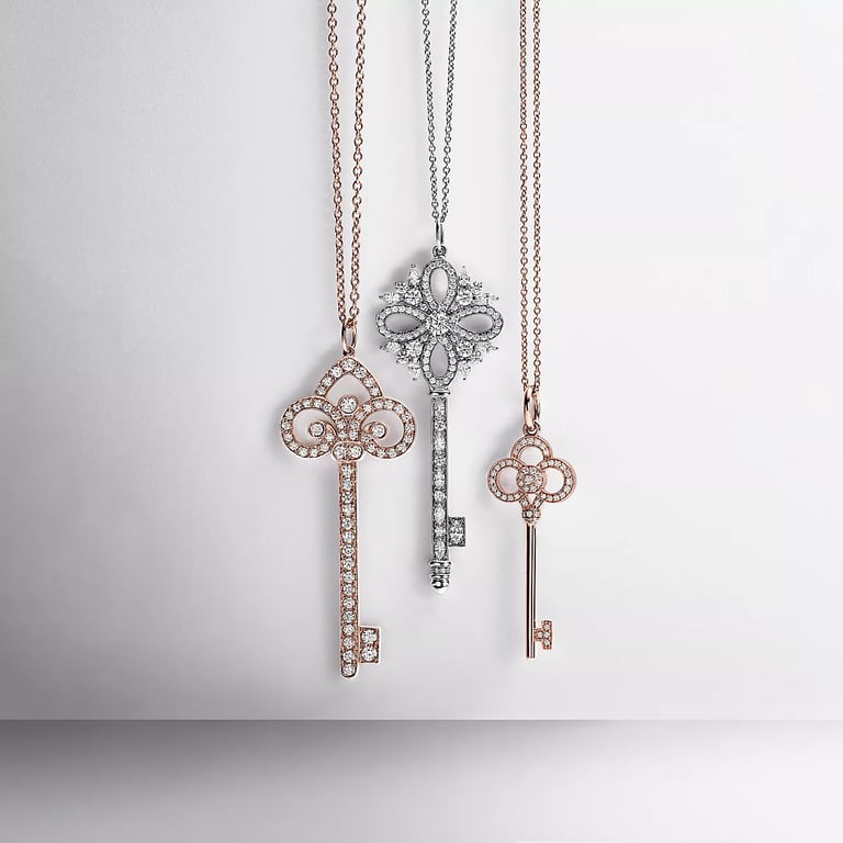 Tiffany Keys Mini Crown Key Pendant