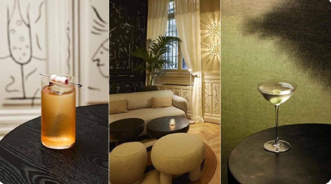 Cocktails et salon du Bar Casa, Grand Hôtel Français, Bordeaux