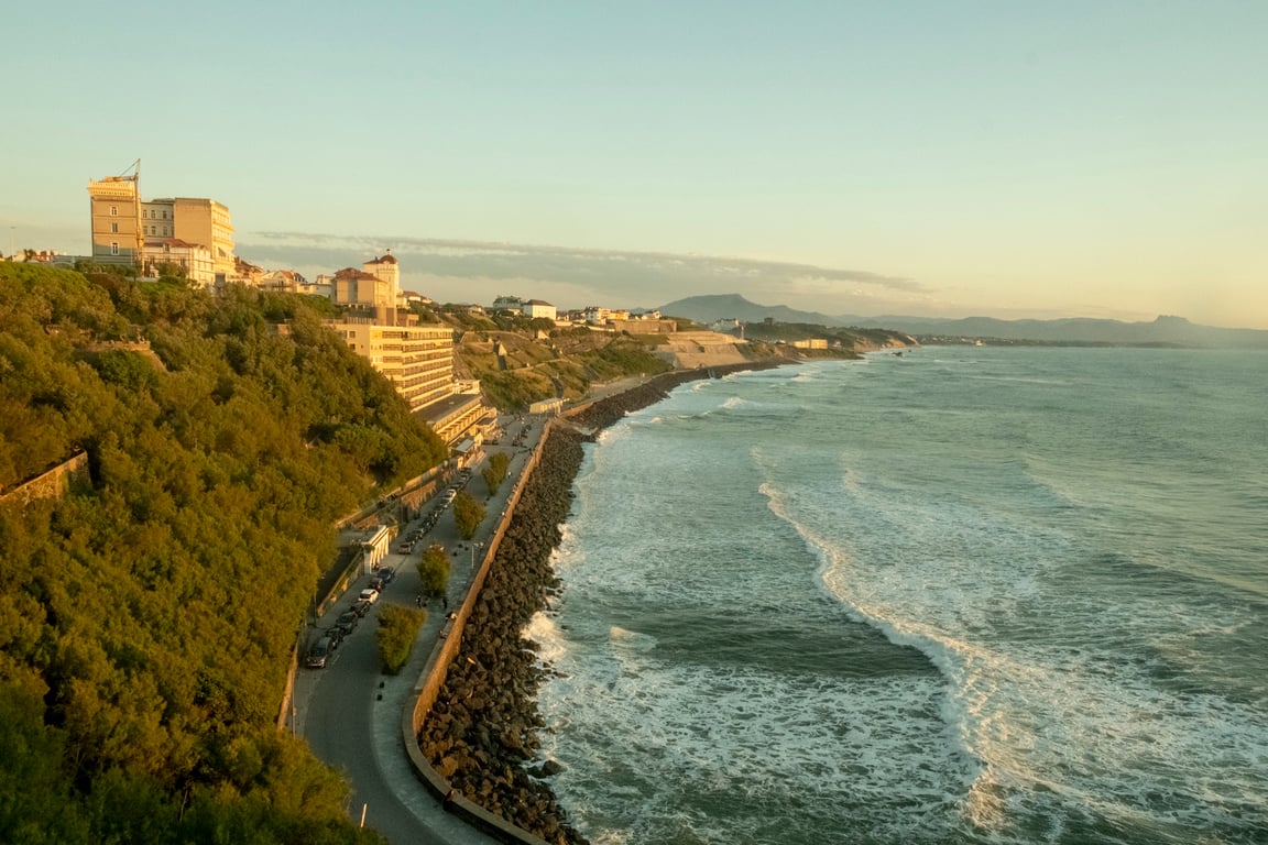 La côte basque à Biarritz