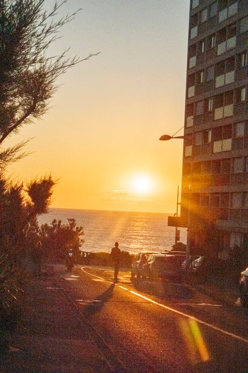 Sunset in Biarritz
