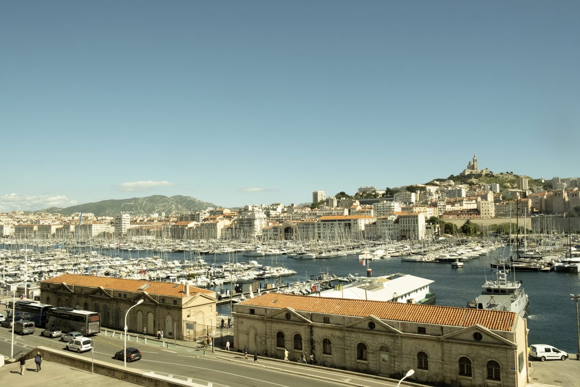 Amista, Marseille: view over the Old Port and Notre-Dame-de-la-Garde