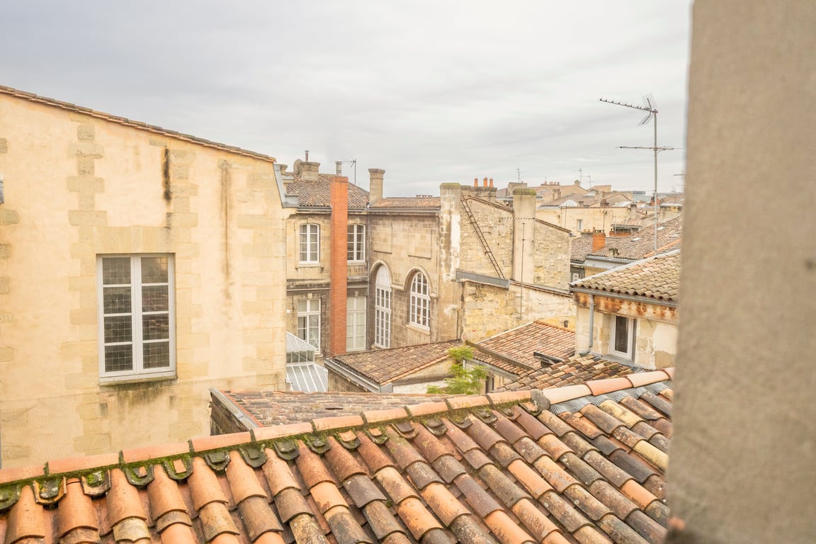 Gambetta, Bordeaux: tiled rooftops of old Bordeaux