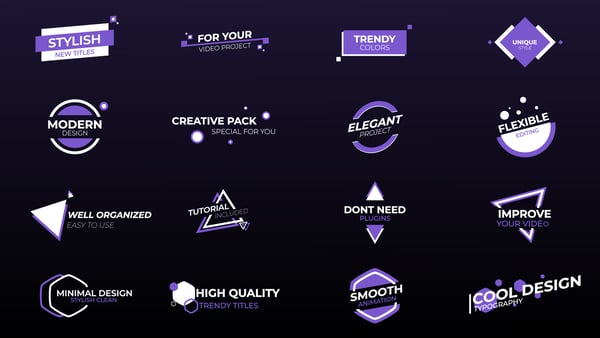 Titles & Lower Thirds | After Effects