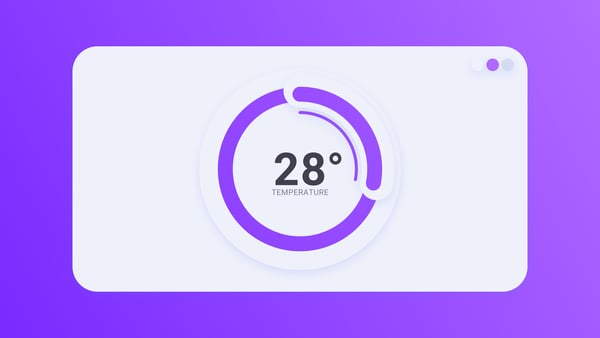 Animated Circular Thermometer UI