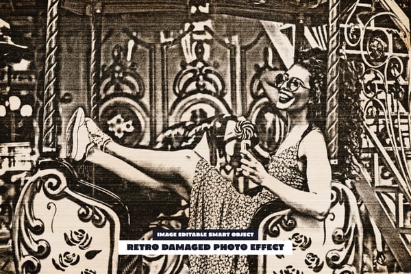 Retro Damaged Photo Effect