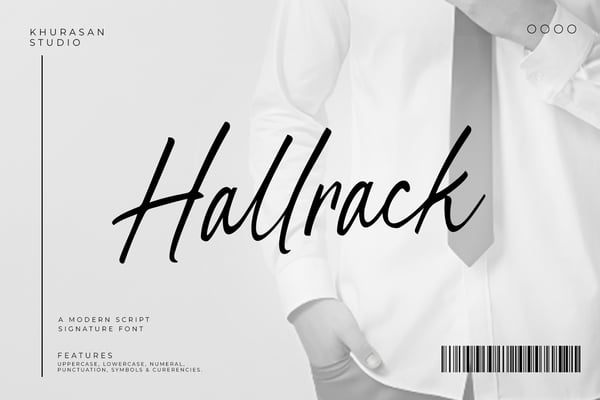 Hallrack - A Modern Script Signature Font