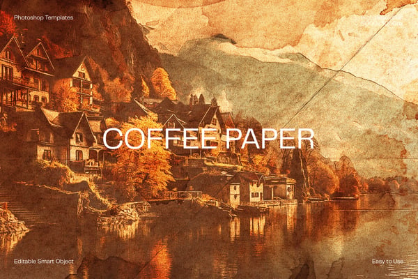Coffee Paper Photo Effect