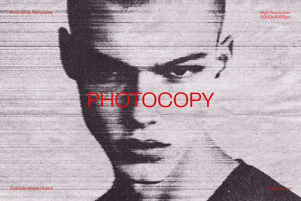 Photocopy Photo Effect