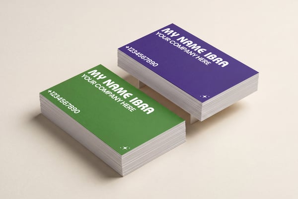 Premium Stacked Business Card Mockup PSD