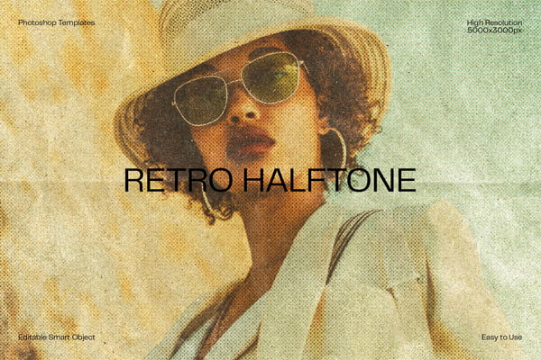 Retro Halftone Photo Effect