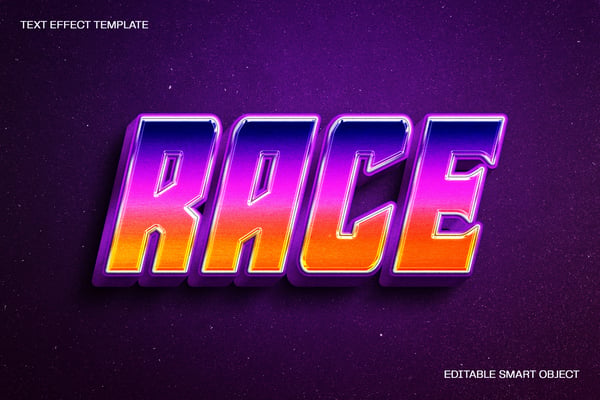 Retro 90s Text Effect 