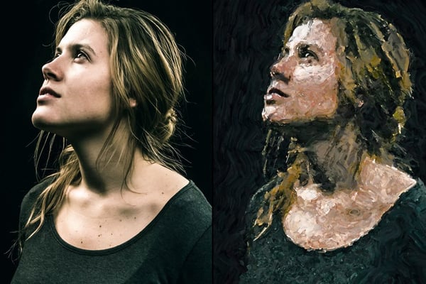 Free Acrylic Painting Photoshop Effect