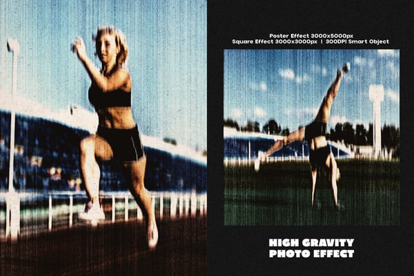 High Gravity Square And Poster Photo Effect