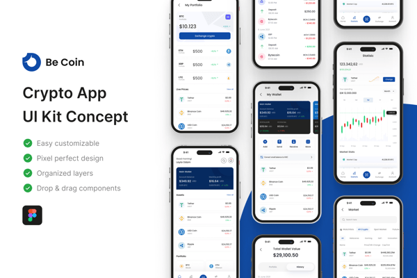 Be Coin - Crypto App UI Kit