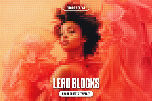Lego Blocks Photo Effect