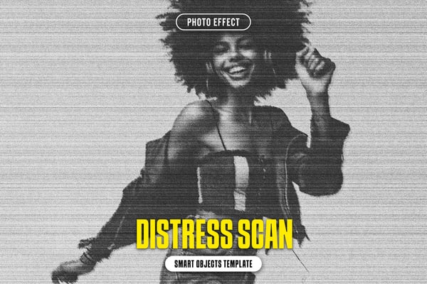Distress Scan Photo Effect