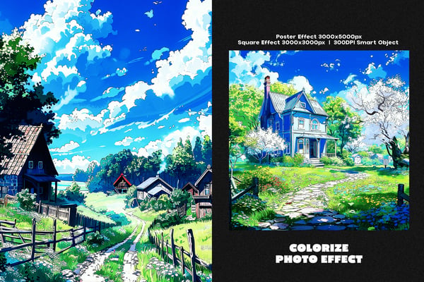 Colorize Square And Poster Photo Effect