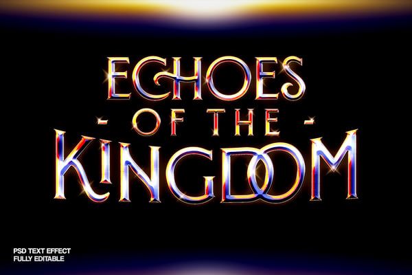 Chrome Fantasy Text Effect