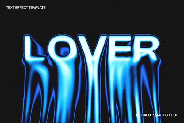 Warped Liquid Text Effect