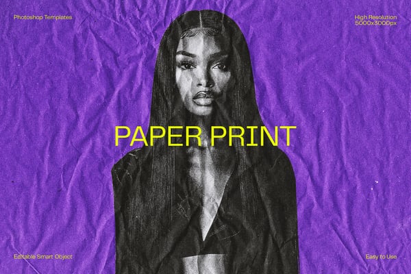 Paper Print Photo Effect
