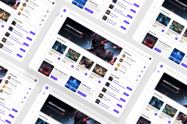 Games Dashboard UI Kit