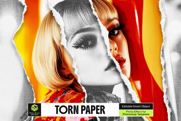 Torn Paper Photo Effect