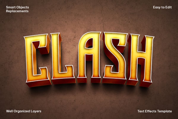 Clash Text Effect
