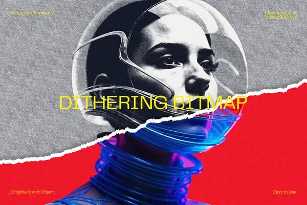 Dithering Bitmap Photo Effect
