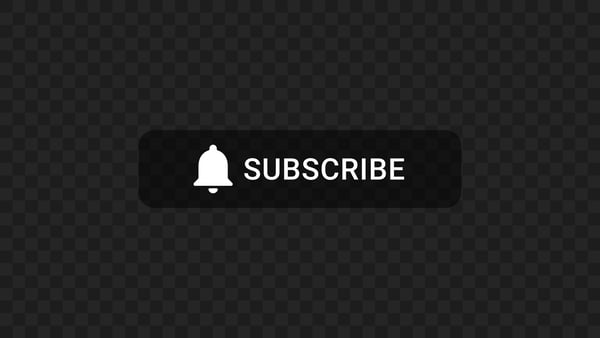 Free Transparent subscribe button notification icon for social media with alpha channel