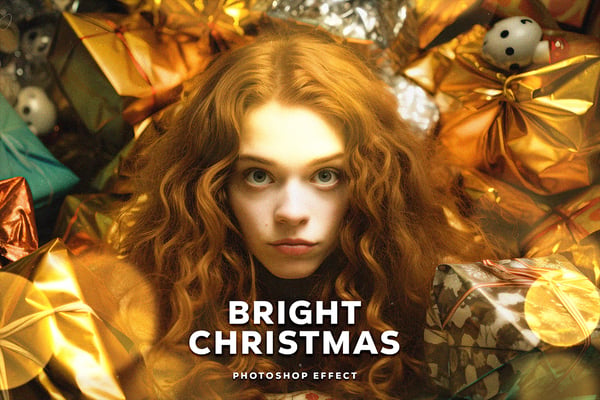 Bright Christmas Photo Effect