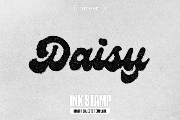 Ink Stamp Text Effect