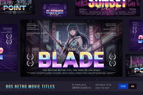 80s Cinematic Movie Titles