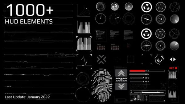 HUD Pack – Futuristic Interface Elements
