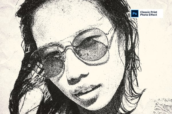 Classic Print Photo Effect