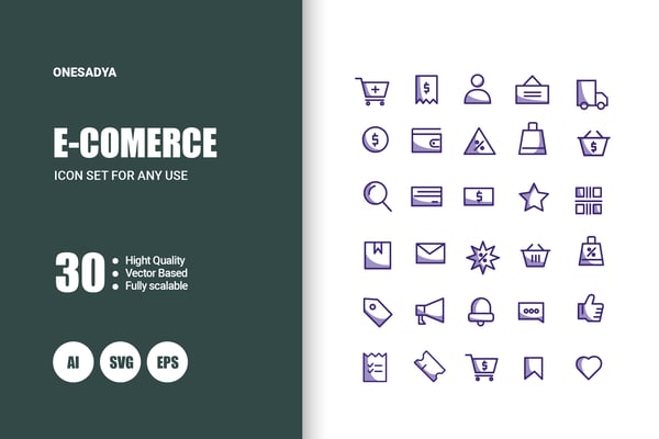 E-commerce - Icons Set