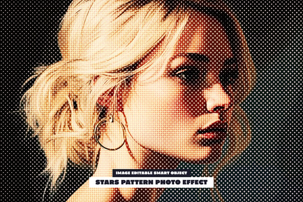 Stars Pattern Photo Effect