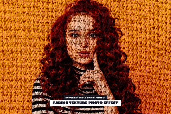 Fabric Texture Photo Effect