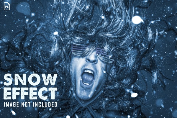 Free Snow Photo Effect PSD