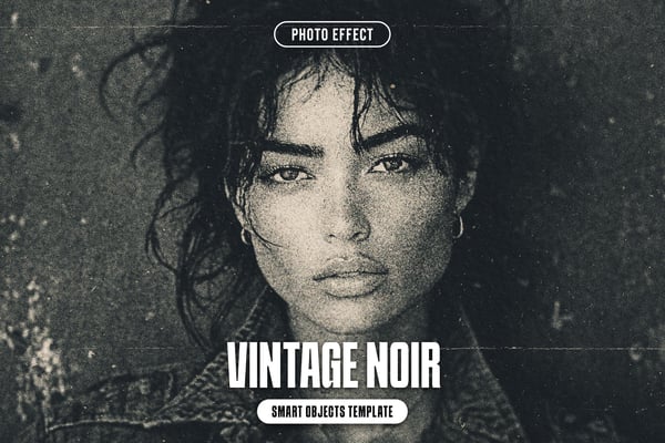 Vintage Noir Photo Effect
