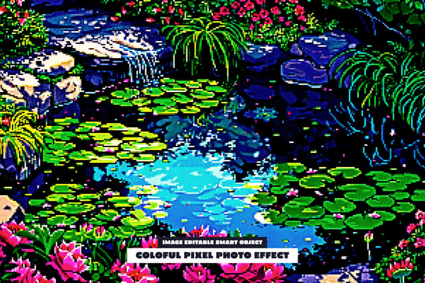 Coloful Pixel Photo Effect