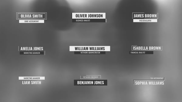 Monochrome Lower Thirds  DR