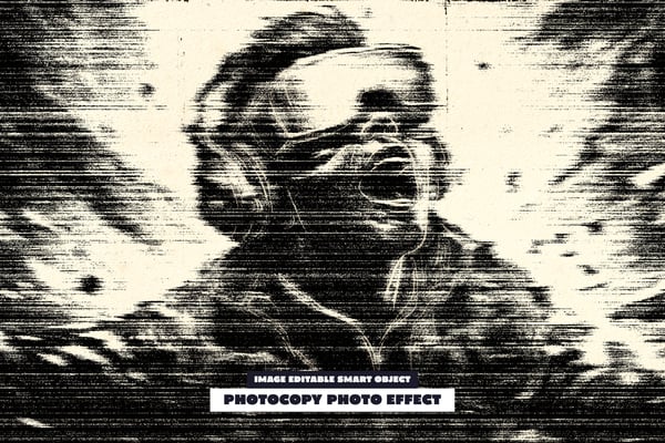 Photocopy Photo Effect