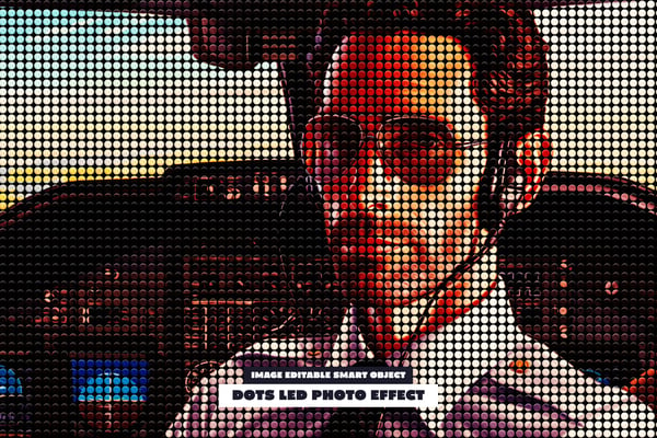 Dots Led Photo Effect